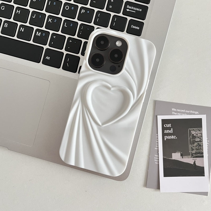 Creative Pleated Love Phone Case