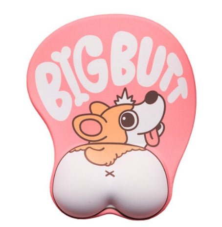 Silicone wrist rest mouse pad