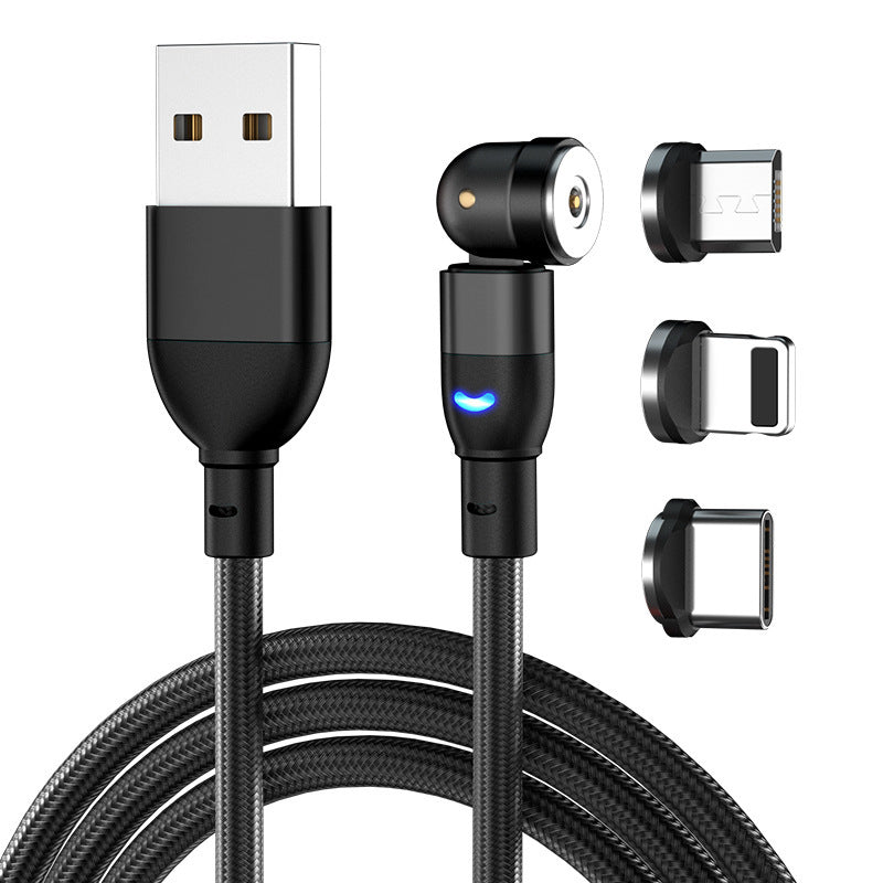Data Cable 540 Degree Magnetic Charging Cable Three-in-one