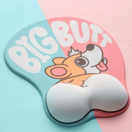 Silicone wrist rest mouse pad