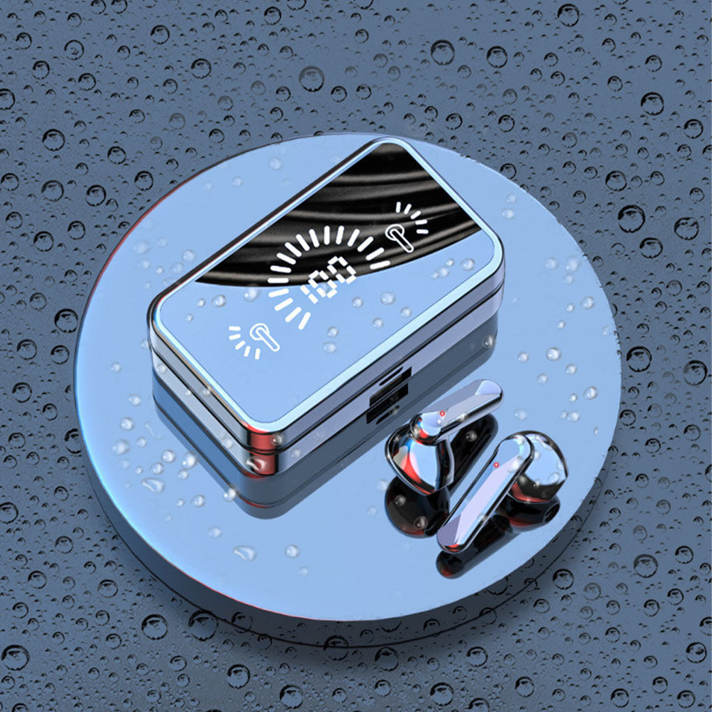 Wireless Bluetooth Earphone With Mic LED Stereo