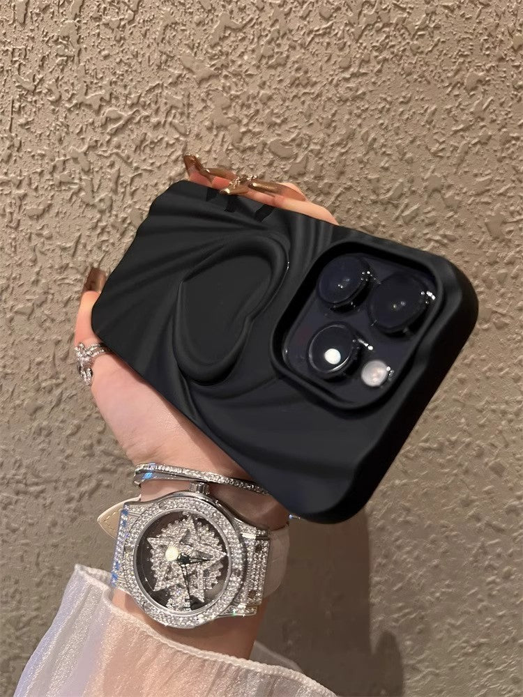 Creative Pleated Love Phone Case