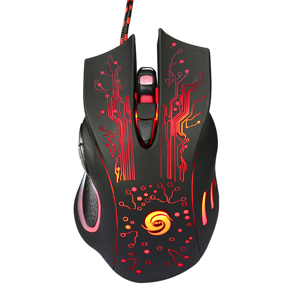 Wired Gaming Mouse Adjustable 7 Buttons LED Backlit