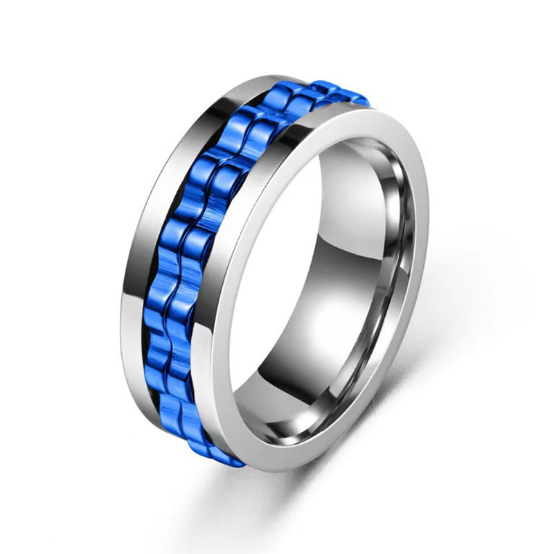 Titanium Spinner Ring Stainless Steel